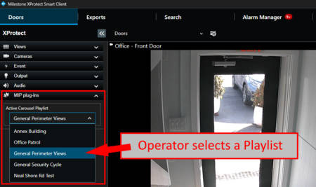 Carousel Plug-in Operator Controls