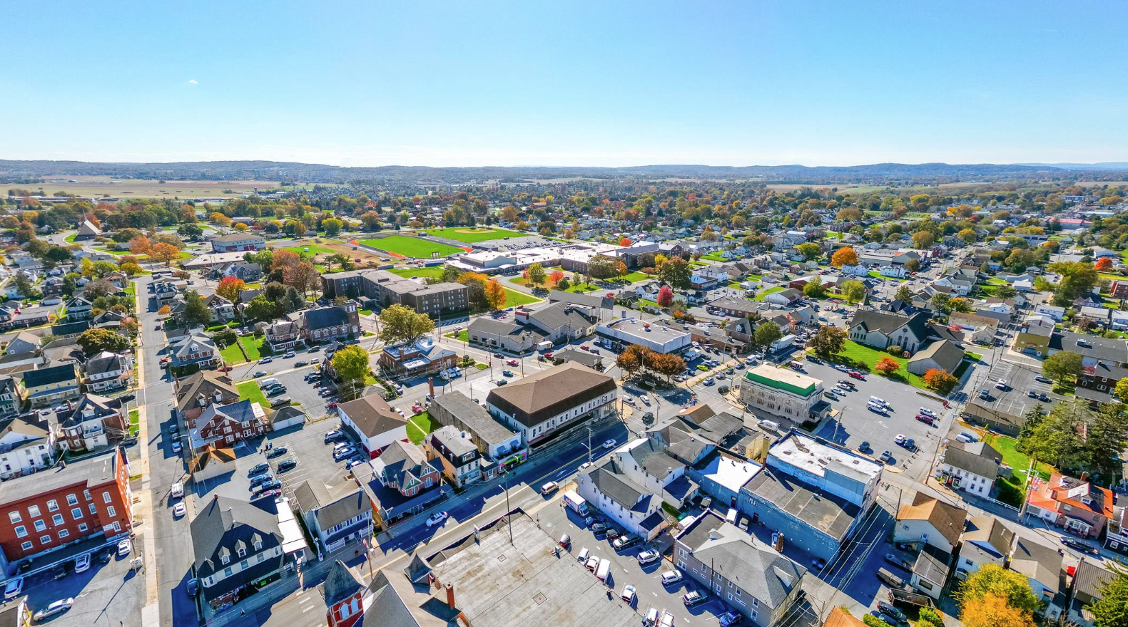 A birds eye view of the Columbia community