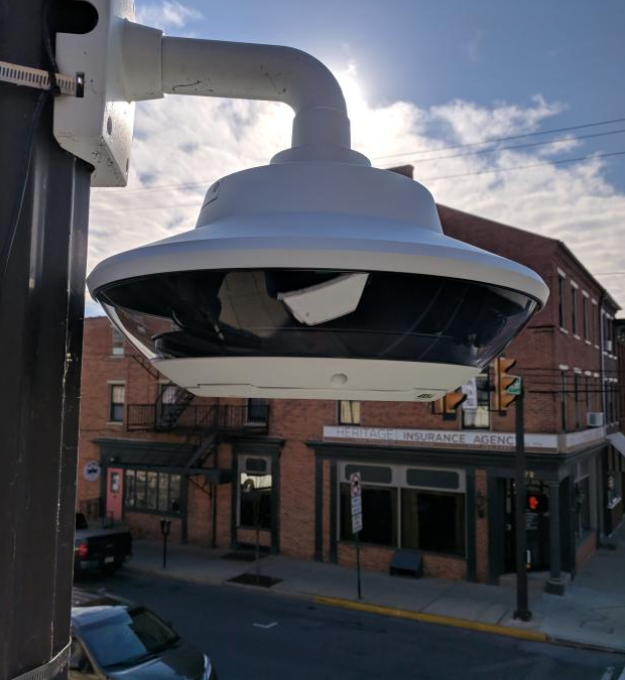 one of the cameras deployed in downtown