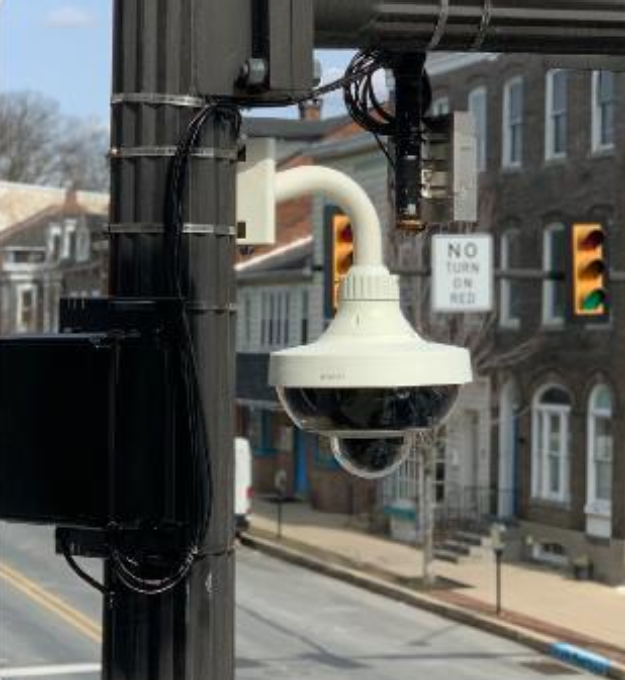 one of the cameras deployed in downtown