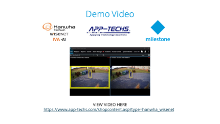Hanwha IVA Demo Video