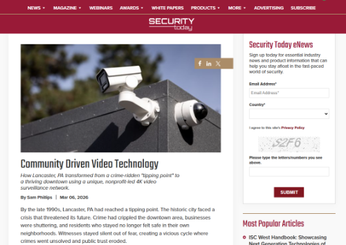 Community-Driven Safety: Lancaster Safety Coalition and App-Techs Featured in Security Today